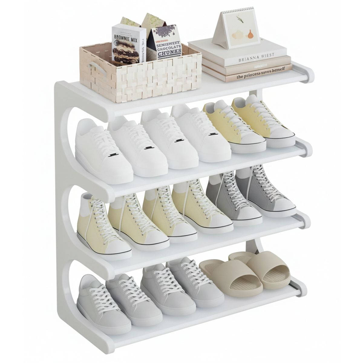 IRM - Zapatero Organizador de zapatos Repisa Rack Color blanco