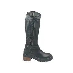 HERIEL - Bota Negra Taco Mujer