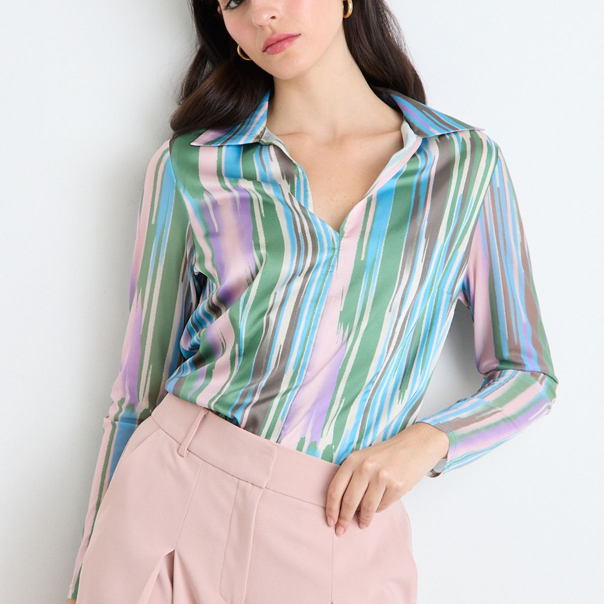 ASH - Blusas Manga Larga Mujer Morado Ash