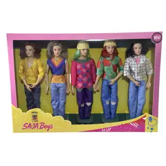 GENERICO - Pack 5 Muñecos Articulados Saja Boys 30cm Guerreras Kpop