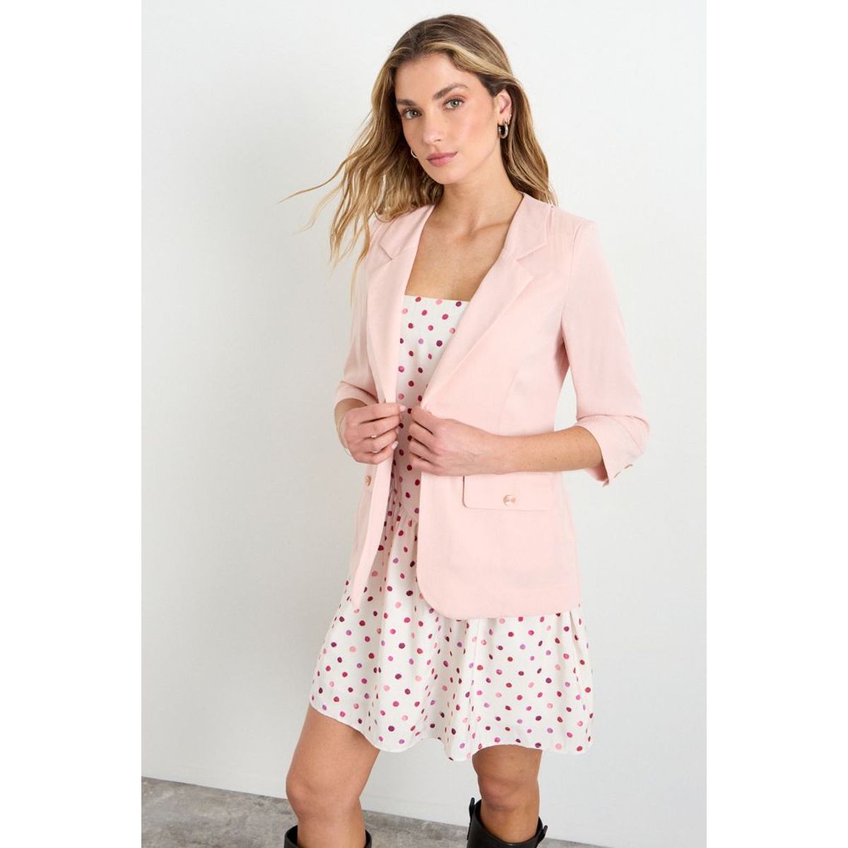 IO - Blazer Liso Mujer Rosa Io
