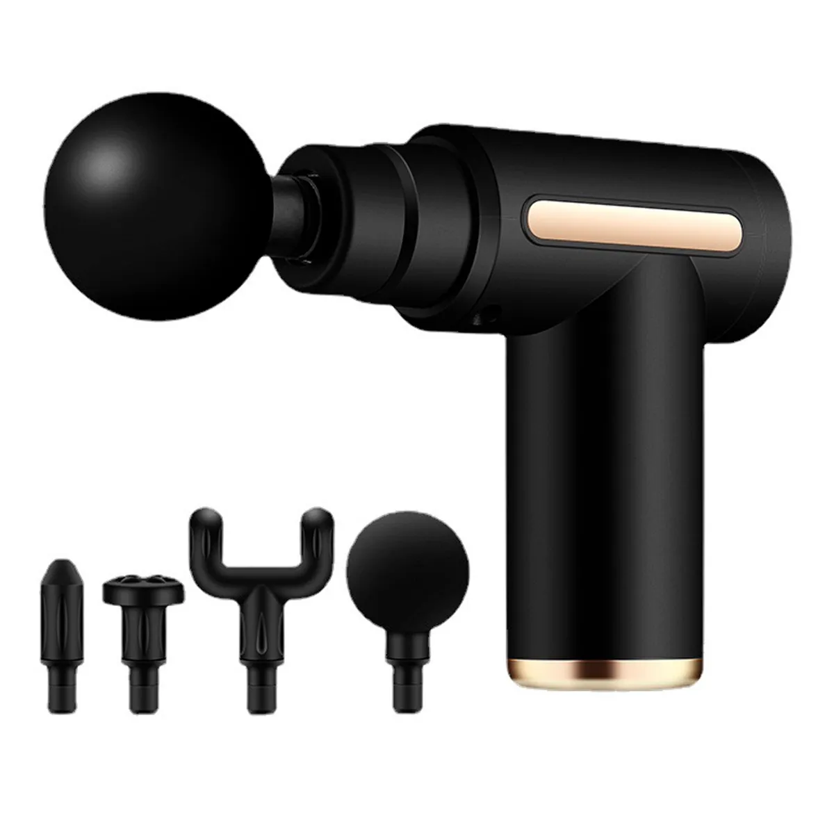 IRM - Facial Gun Pistola De Masaje Recargable Masajeador Portatil USB Negro