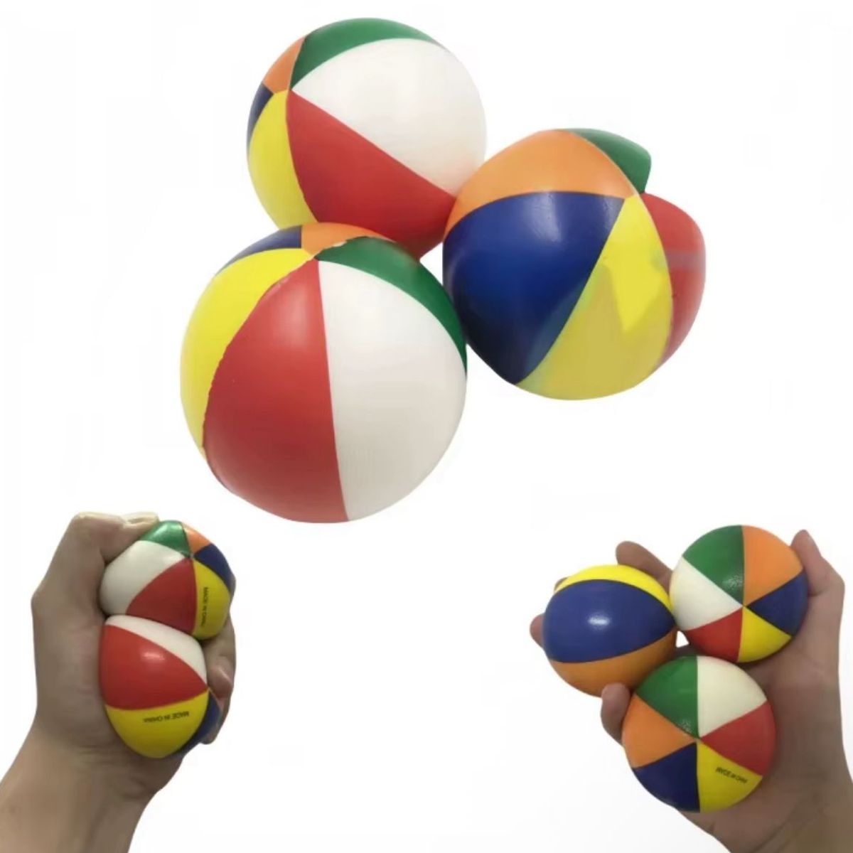 GENERICO - Pelotas Antiestrés Variadas Pack 12 Und