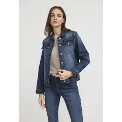 CANADIENNE - Chaqueta Mujer Cromita Algodón Azul