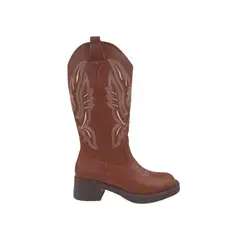 HERIEL - Bota Café Taco Mujer