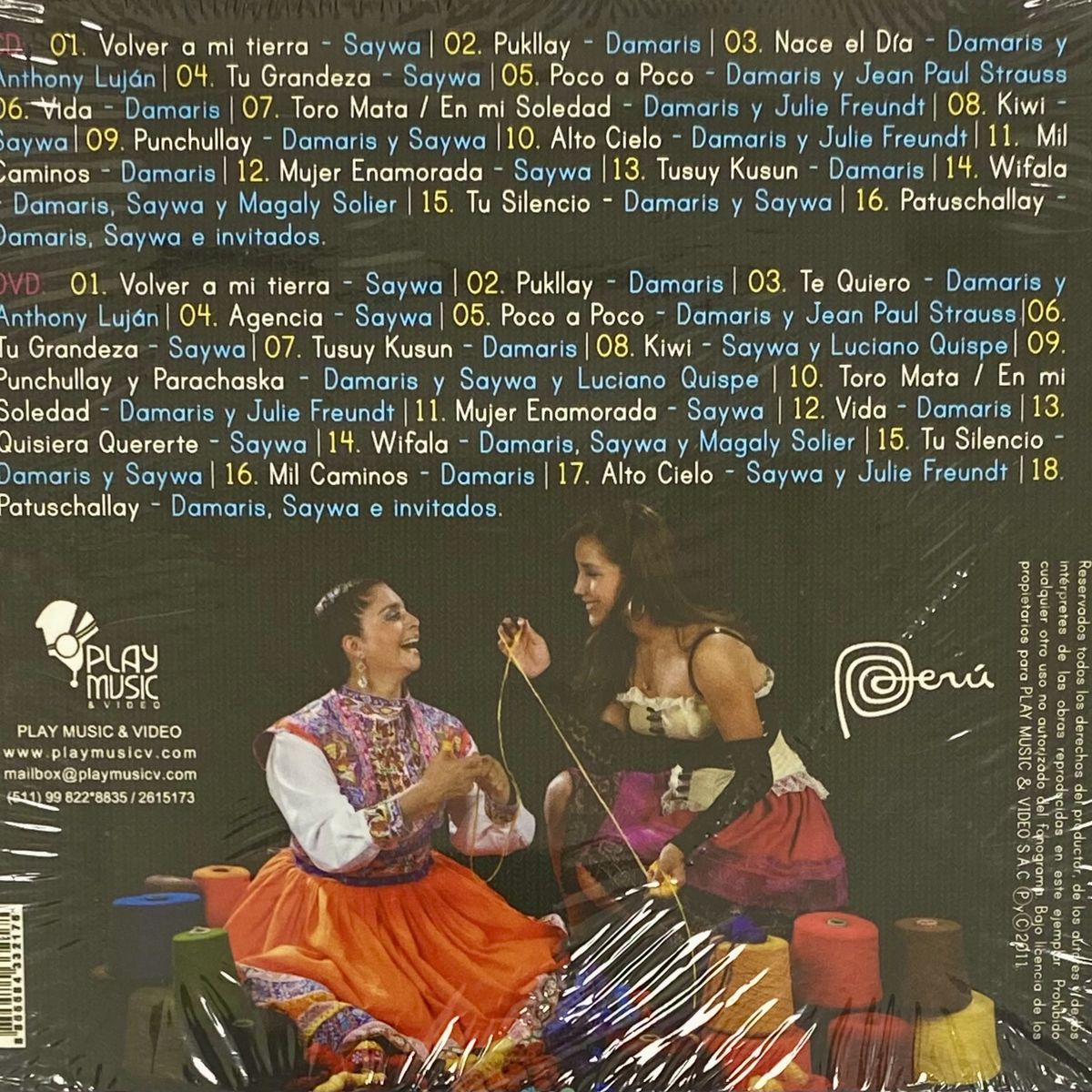 GENERICO - DAMARIS Y SAYWA - EN VIVO VOLVER A MI TIERRA (CD+DVD) / CD
