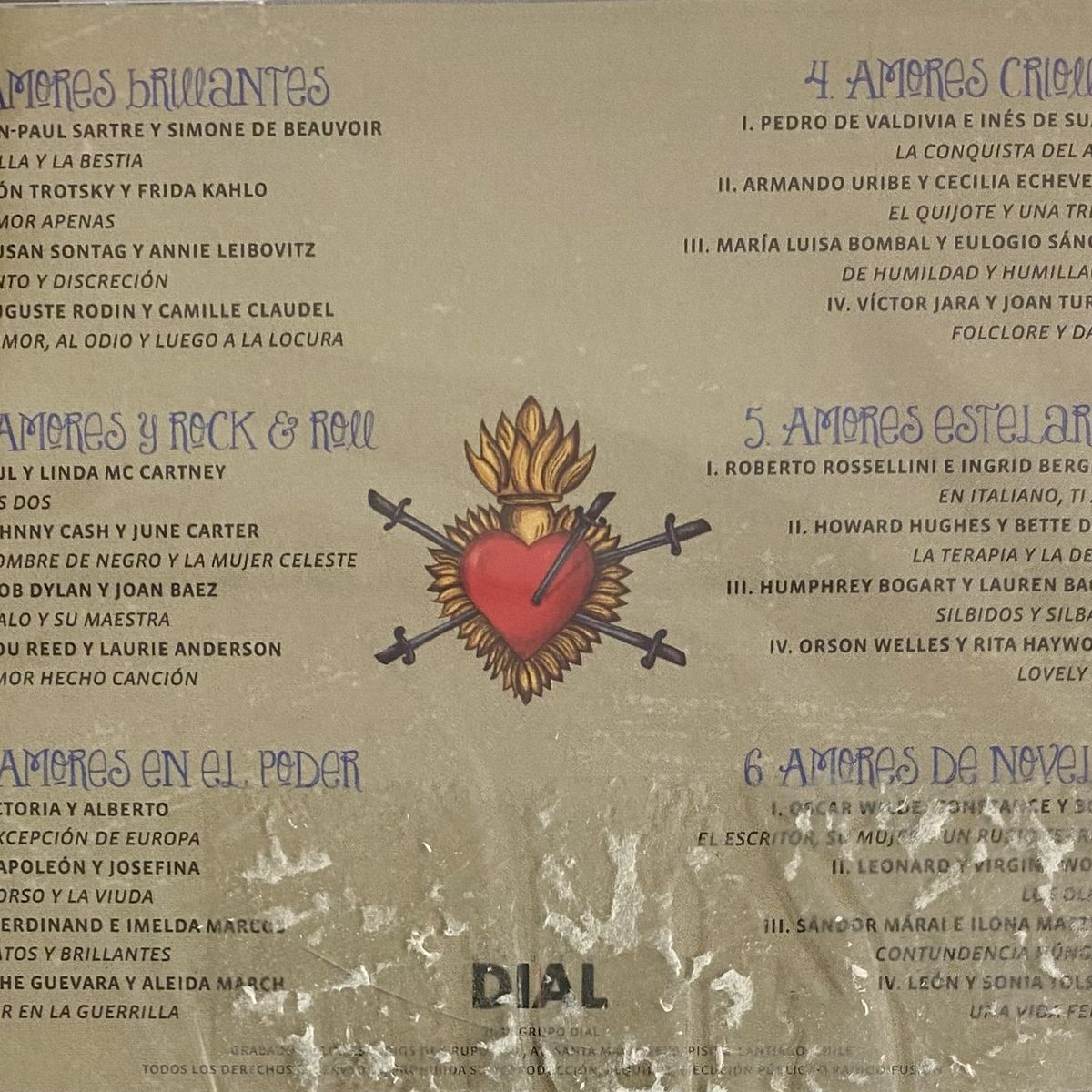 GENERICO - DIAL - AMORES NOTABLES / CD