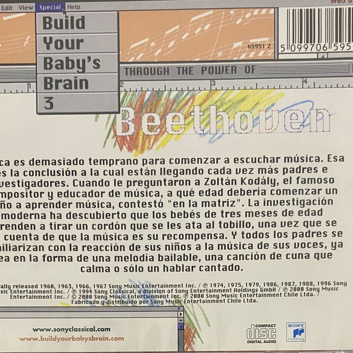 GENERICO - EFECTO MOZART - BUILD YOUR BABY'S BRAIN 3 / CD