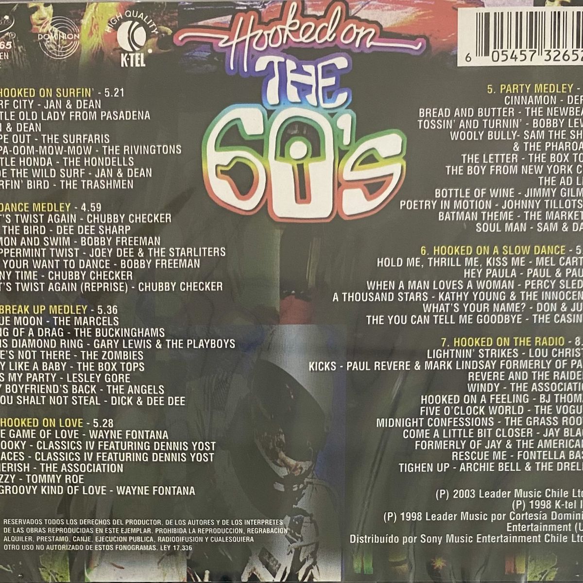 GENERICO - HOOKED ON THE 60"S - VARIOS / CD