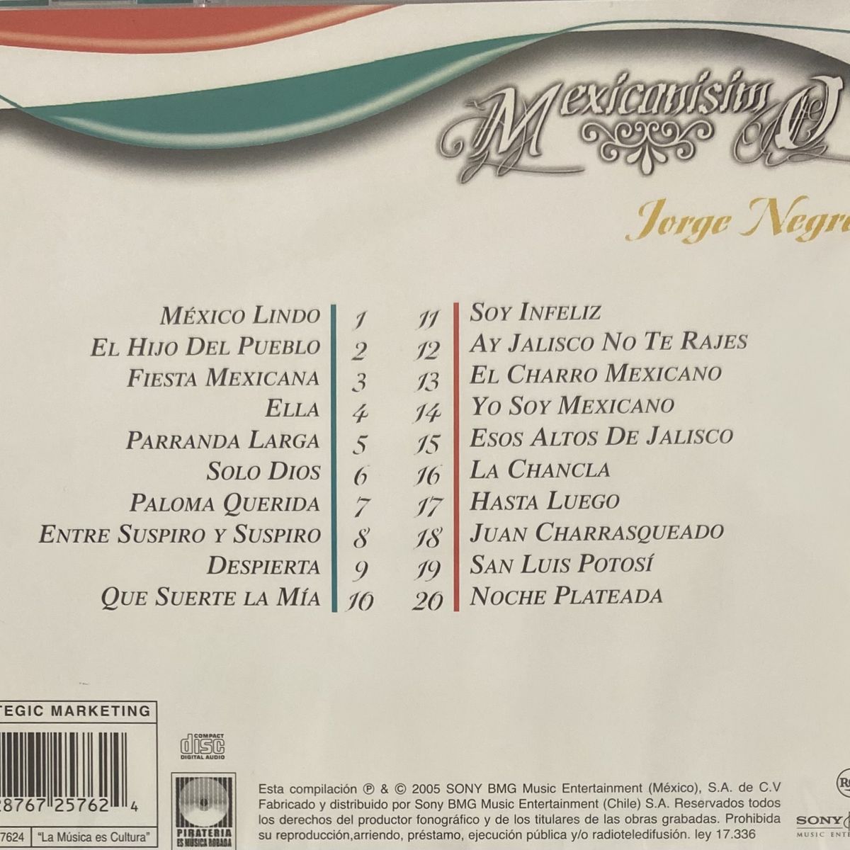 GENERICO - JORGE NEGRETE - MEXICANISIMO / CD