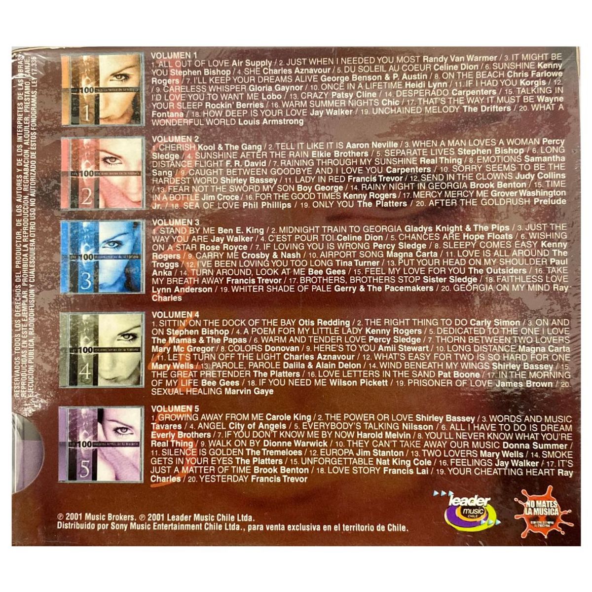 GENERICO - LOS 100 MEJORES LENTOS DE LA HISTORIA - VARIOS (5CD) BOX SET / CD