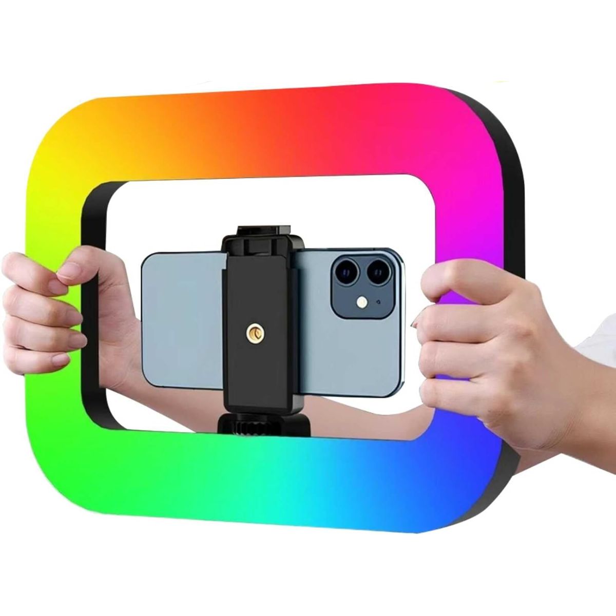 GENERICO - Aro Luz Multicolor Rgb Inalámbrico Para Grabación Celular