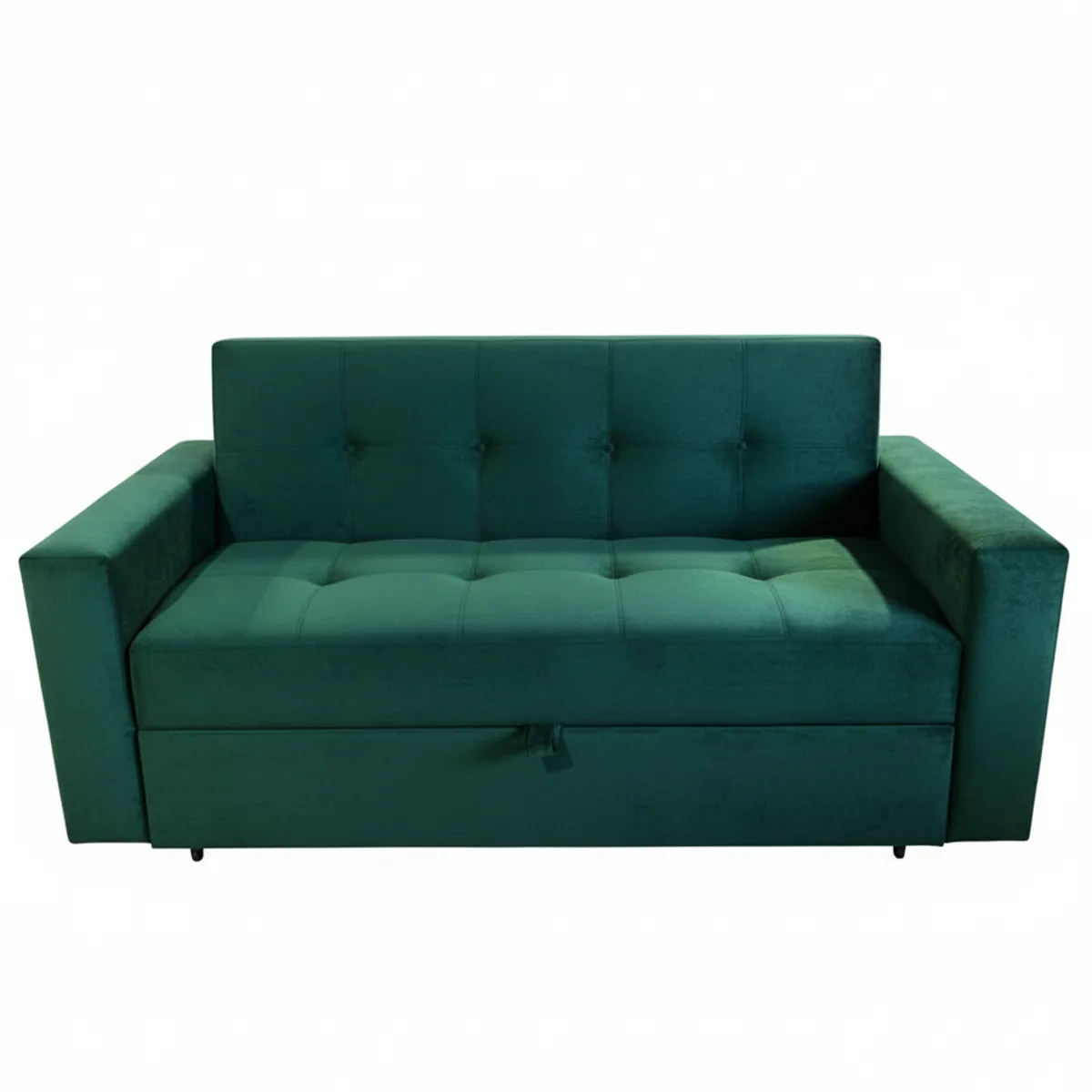 MUEBLES NEW - SOFA CAMA NOVUS TRES POSICIONES VERDE FELPA