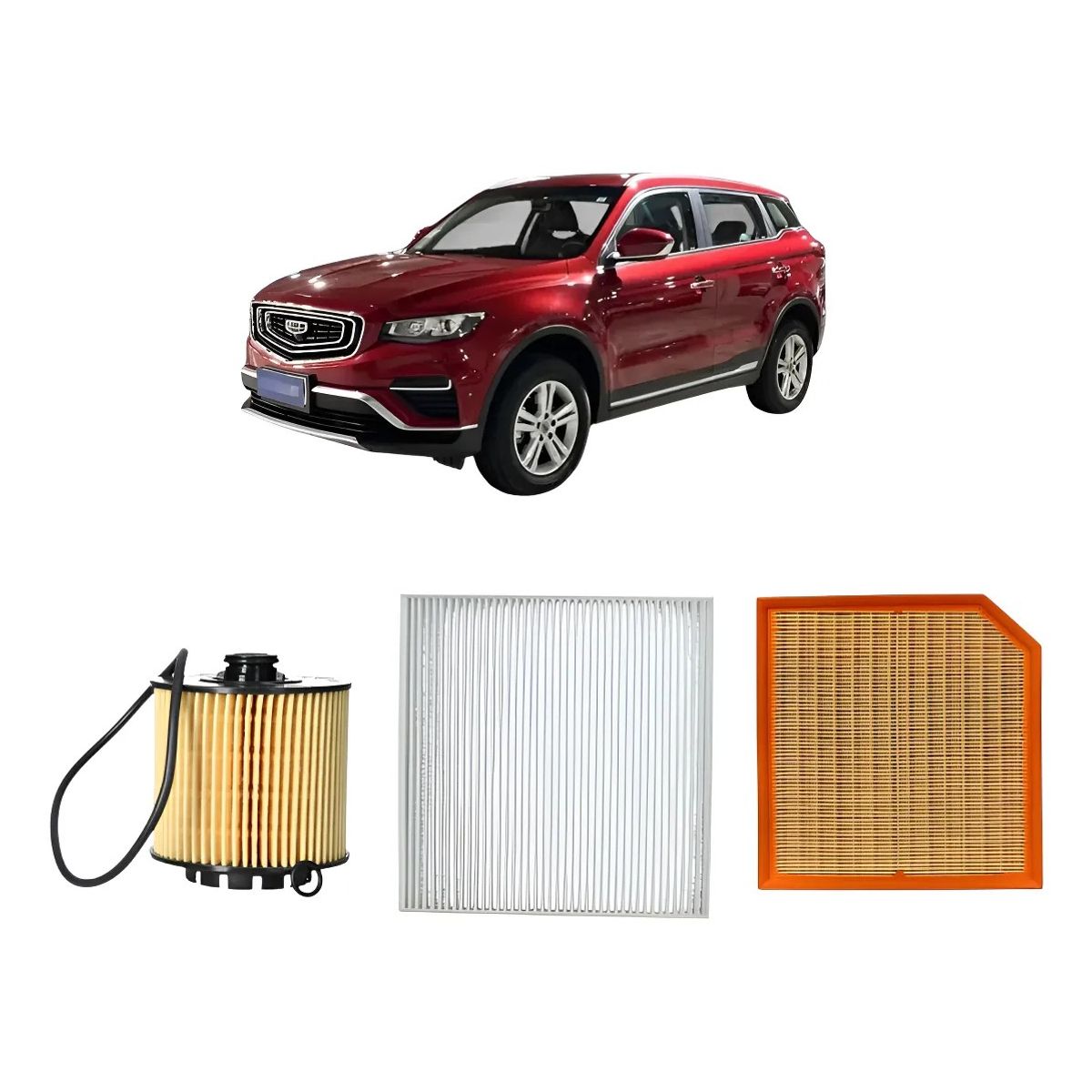 GENERICO - Filtro Aire, Polen, Aceite Geely Azkarra 1.5 2022-2024