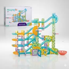 UTILISIMO - Pista Armable Bloques Magnético de 160 Piezas para niños