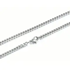GENERICO - Cadena Acero Miami Cuban 3 mm 50 cm
