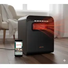 BETTERLIFE - Estufa Eléctrica Infrarroja Cobertura 80 M2 2000w