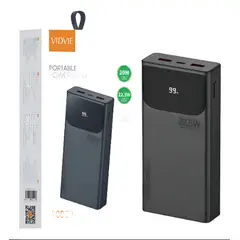 GENERICO - Cargador Portátil Power Bank 20000mah 225w Vidvie Pb7027 Color Negro