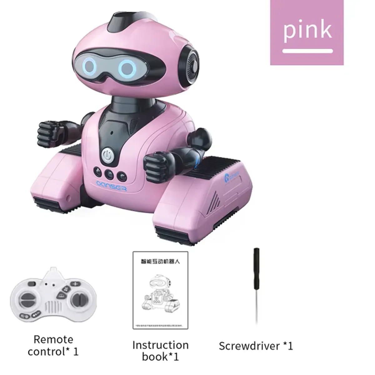 GENERICO - Juguete Robot Candy Inteligente Educación Música Baile Rosa