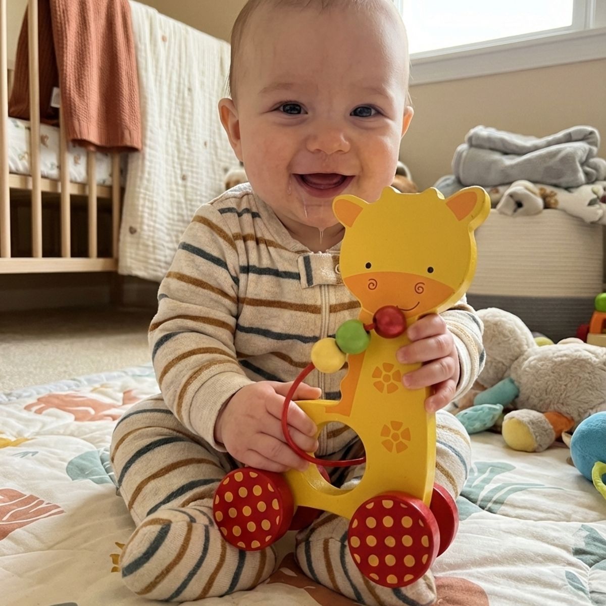 BABY WAY - Juguete Jirafa De Madera Didactica