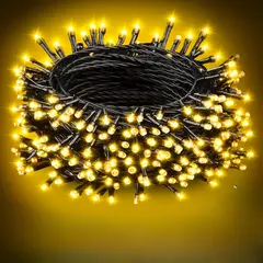 GENERICO - Luces Navidad 10mts Recarga Solar Cálida