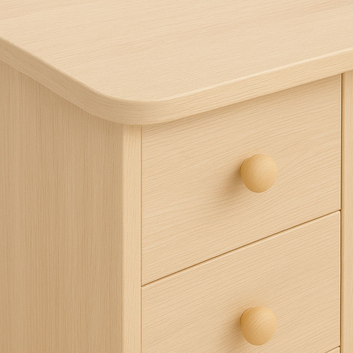 SPACE HOME - Escritorio Wood  Estilo Moderno con Cajones y Espacio para CPU