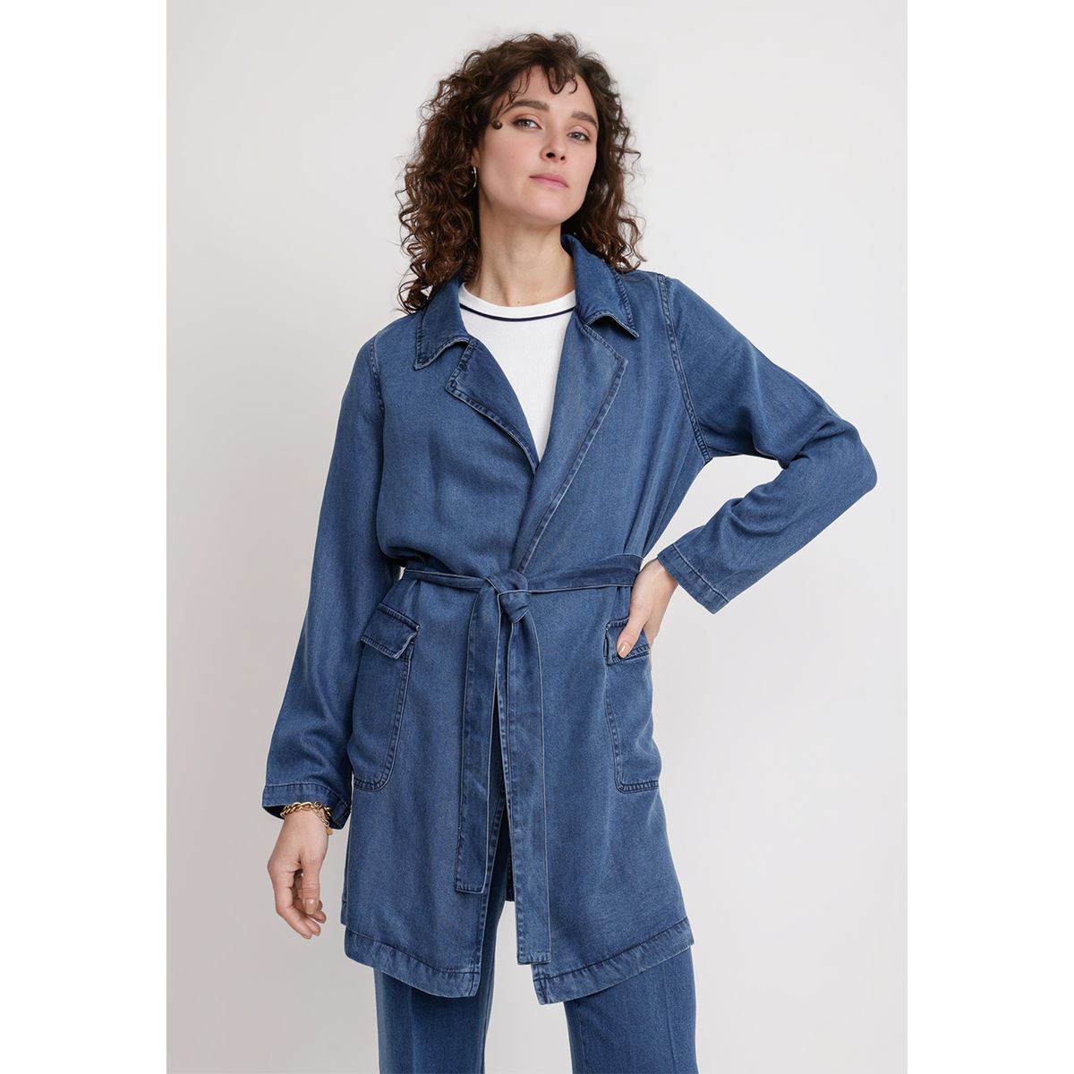 CANADIENNE - Trench De Mujer Atenea Navy