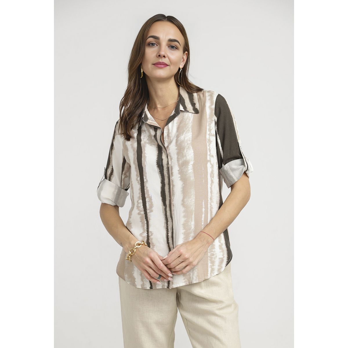 CANADIENNE - Blusa Mujer Segovia Viscosa Safari