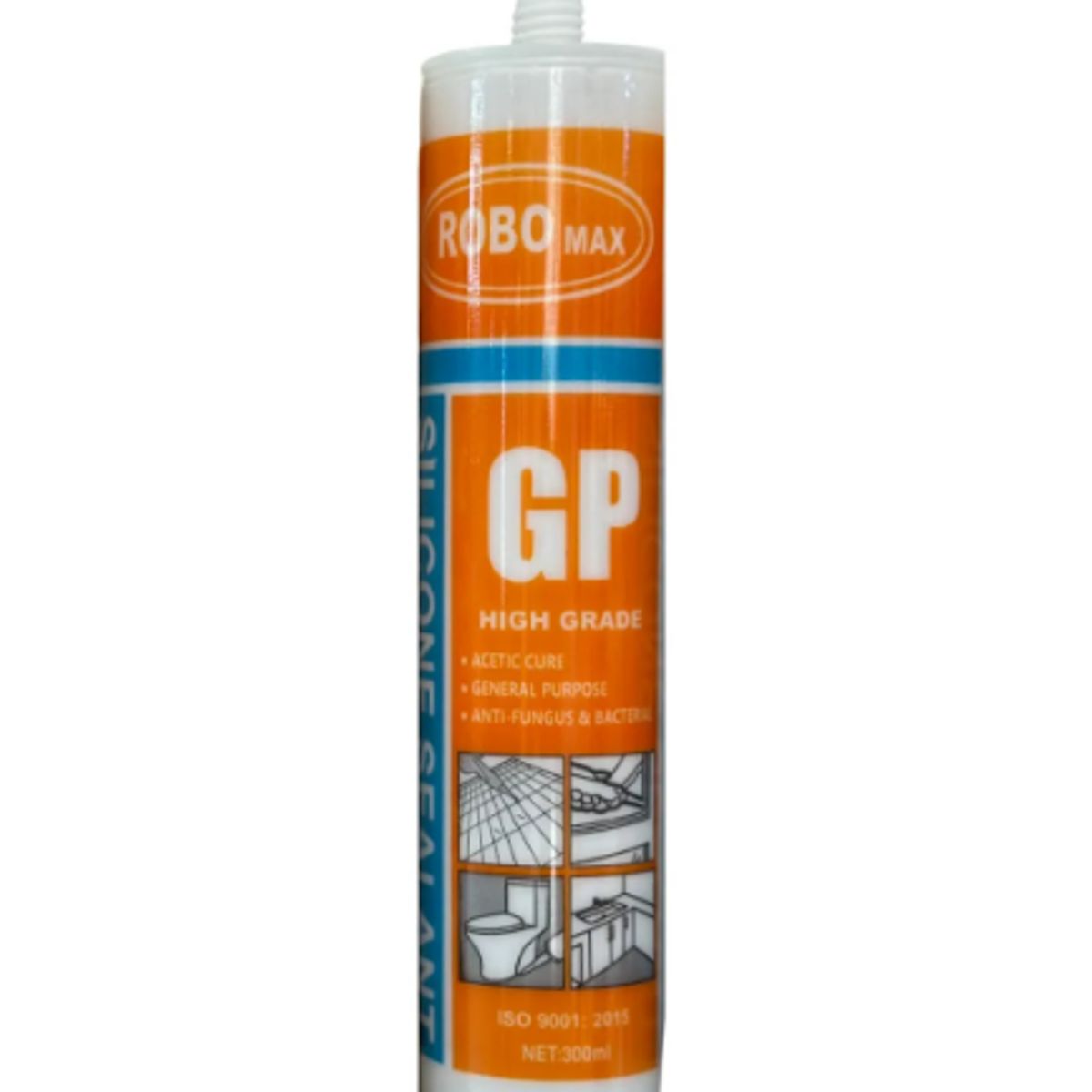 GENERICO - Silicona Sellador Acético Anti Hongos Y Bacterias 300ml