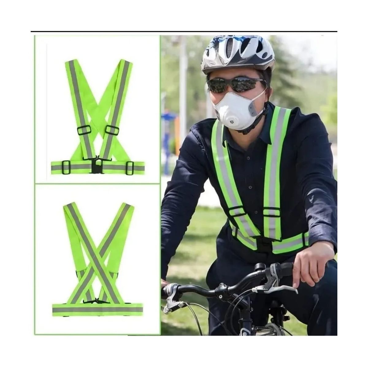 GENERICO - Arnes seguridad chaleco Reflectante ciclismo Runners