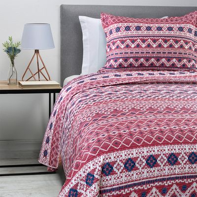 Imagen 2 del producto Cubrecama Ultrasonic Fucsia 1 Plaza