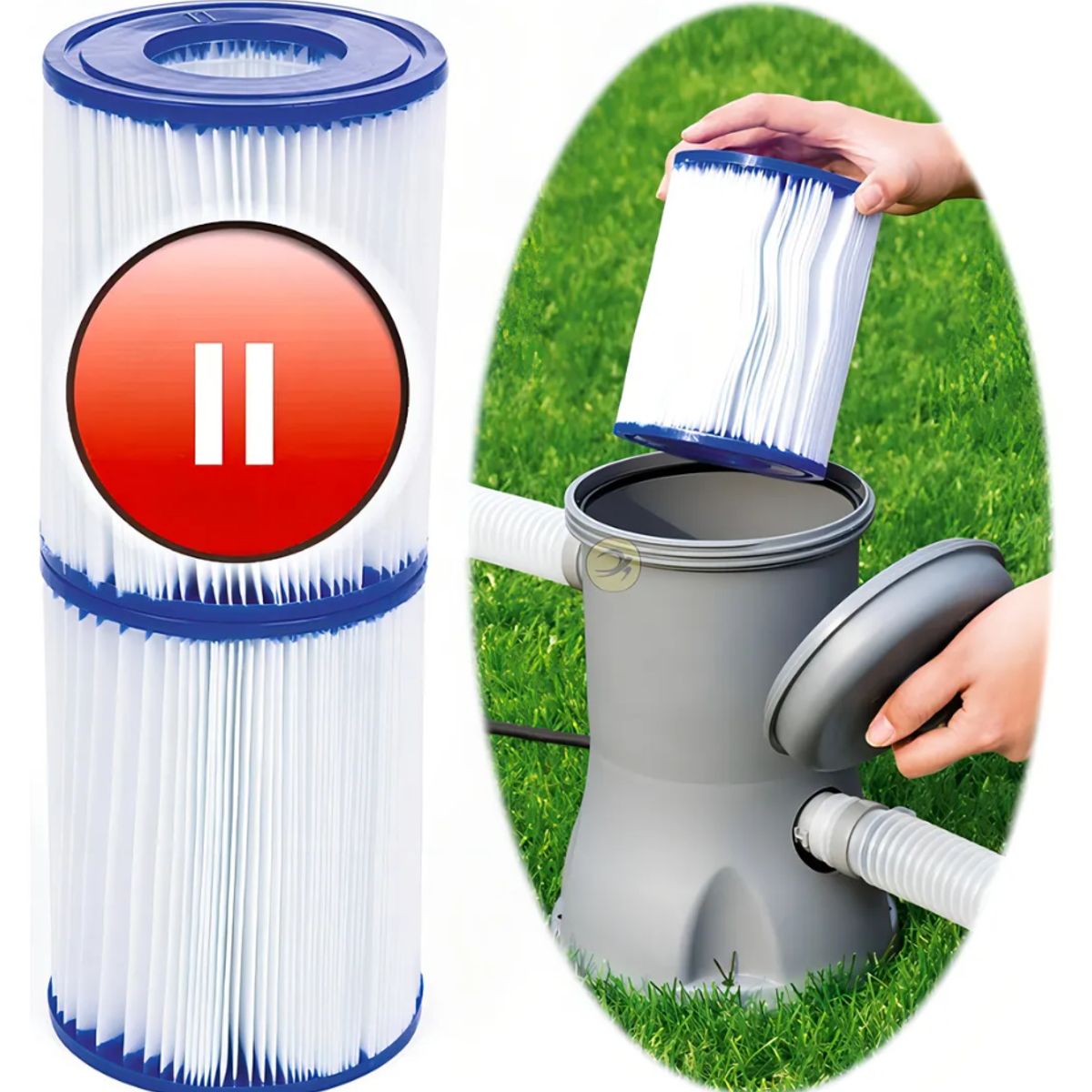 BESTWAY - Cartucho De Filtro Bestway Tipo Ii Bomba Filtro Pack 2 Und