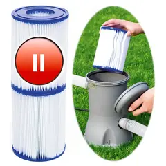 BESTWAY - Cartucho De Filtro Tipo Ii Bomba Filtro Pack 2 Und