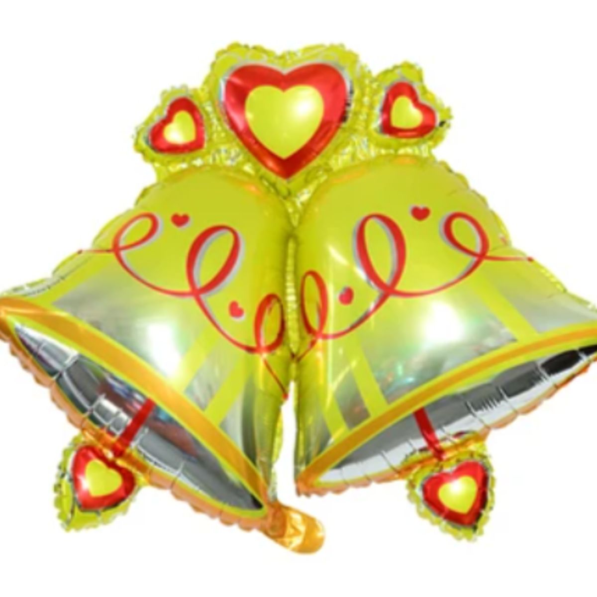 GENERICO - Globo metálico mini campanas navideñas 36x37cm