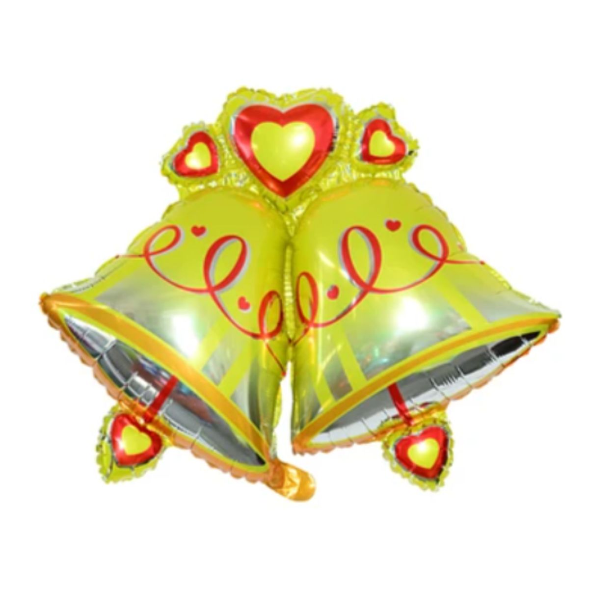 GENERICO - Globo metálico mini campanas navideñas 36x37cm