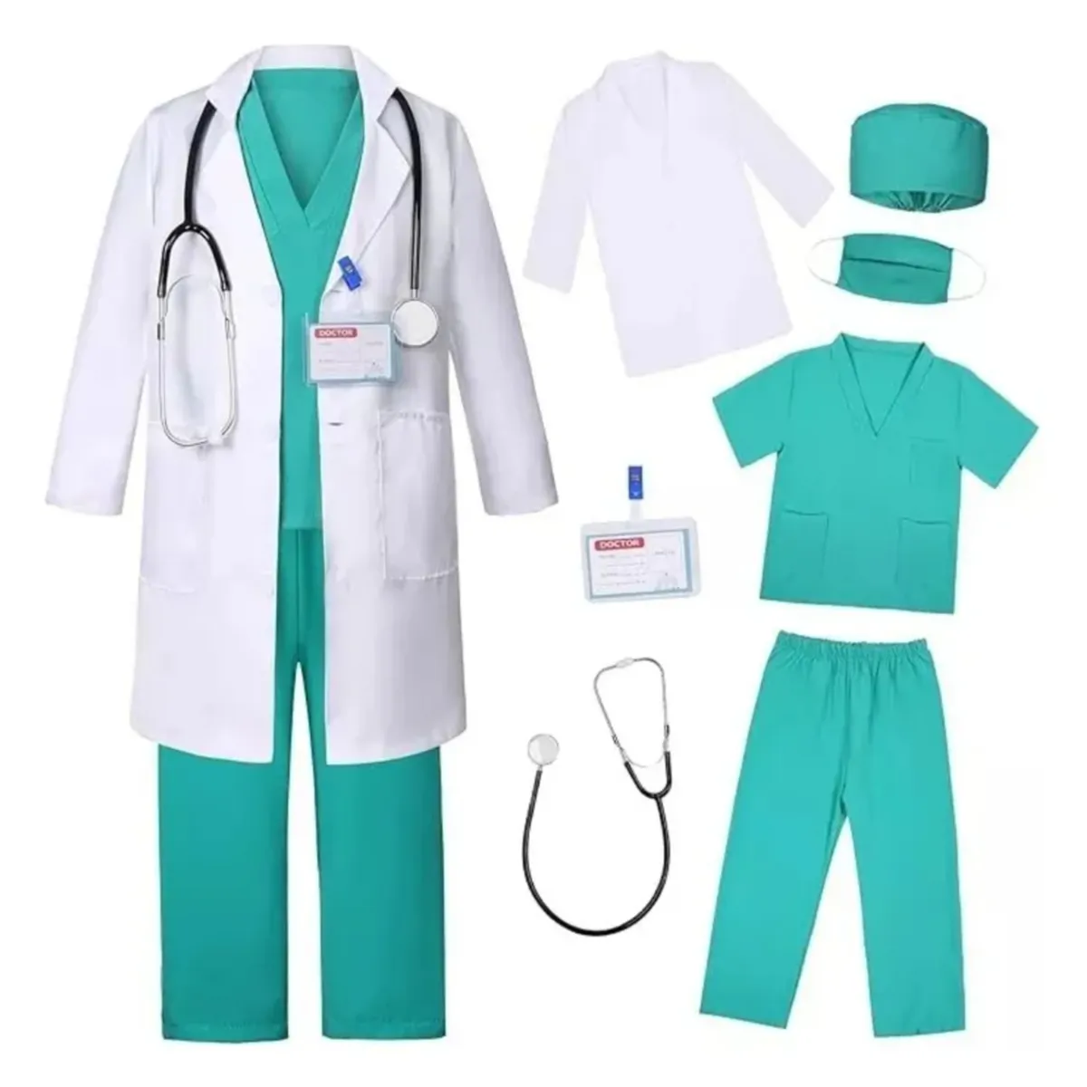 ATURE - Juego De Rol De Uniforme De Enfermera Con Bata Blanca