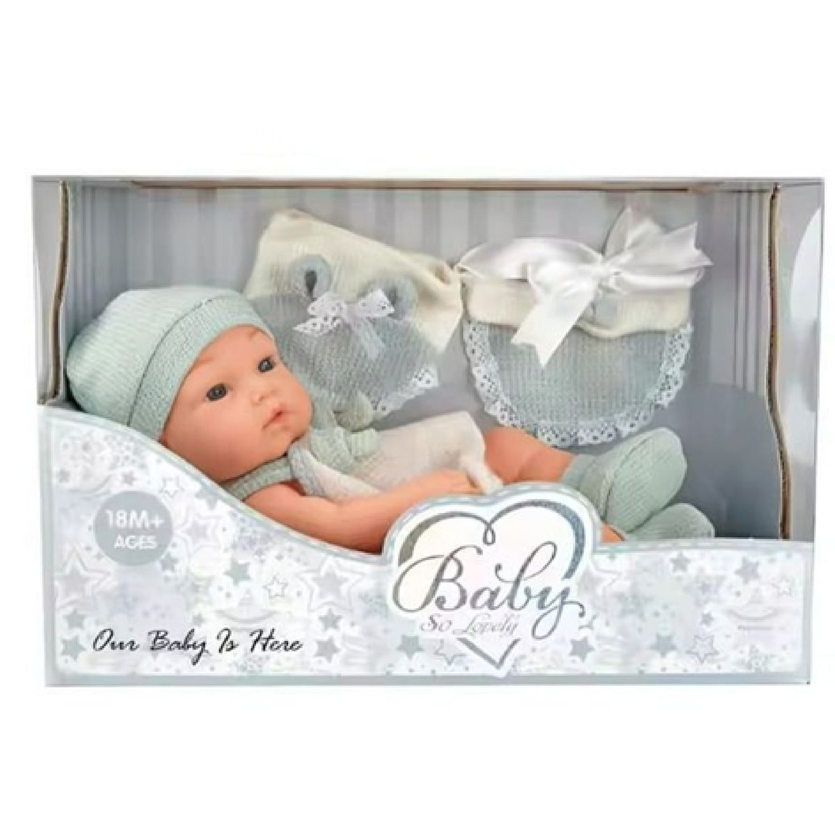 GENERICO - Muñeca Infantil Bebé Realista Silicona Babydoll Celeste