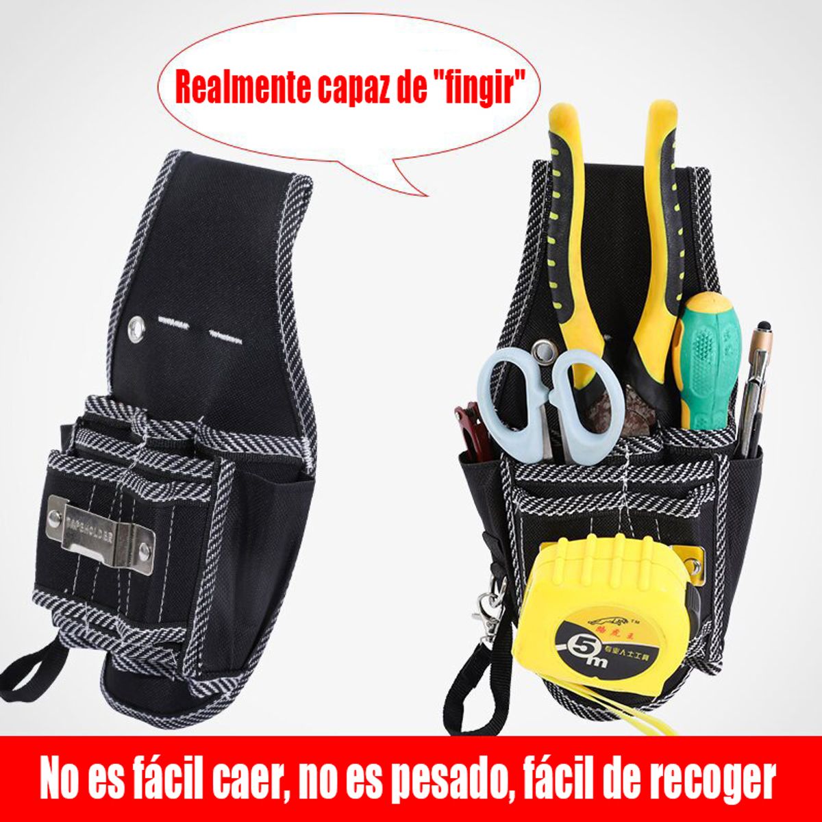GENERAL - Riñonera De Lona Multifuncional Bolsa De Almacenamiento De Negro Rayas