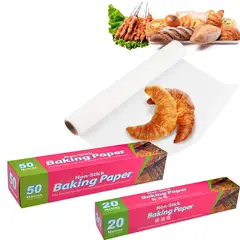 EINICIO - 2 Pack Papel Para Hornear 50mts Papel Mantequilla Reposteria