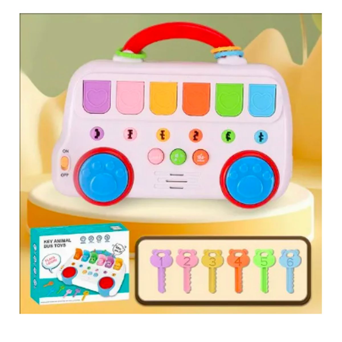 GENERICO - Juguetes Montessori Didáctico Animale Interactivo Con Musica