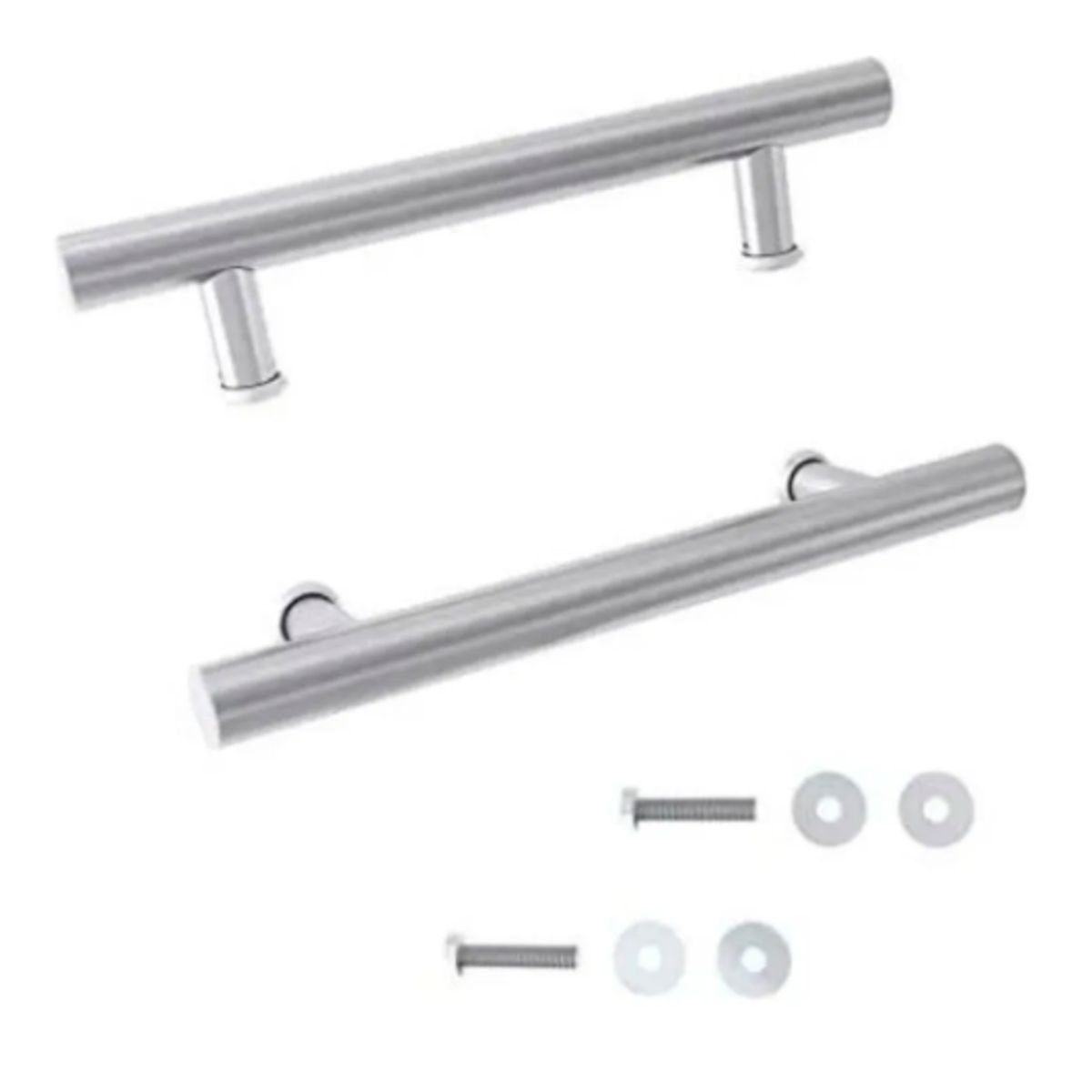 GENERICO - Manillon Doble Acero Inoxidable 100 Cm Para Puerta Madera