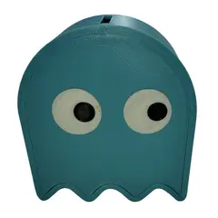 GENERICO - ALCANCIA FANTASMA PACMAN CELESTE