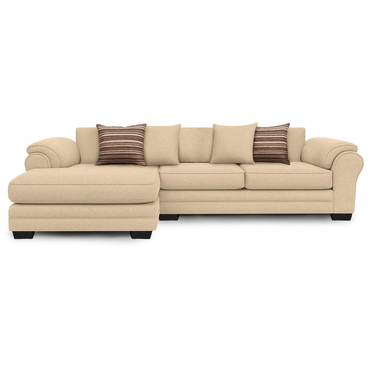 AMERICA DECORA - Sofá Seccional Izquierdo 5 Cuerpos XL Con Resorte Estructural Grandón Chenille