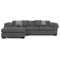 AMERICA DECORA - Sofá Seccional Izquierdo 5 Cuerpos XL Con Resorte Estructural Grandón Chenille