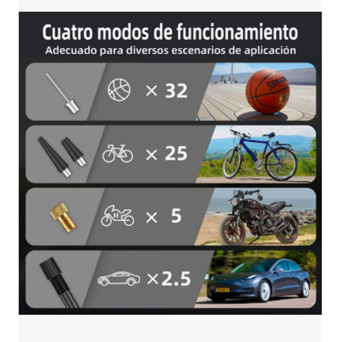 GENERICO - Bomba Inflable Portátil Eléctrica A Pilas Multifunción