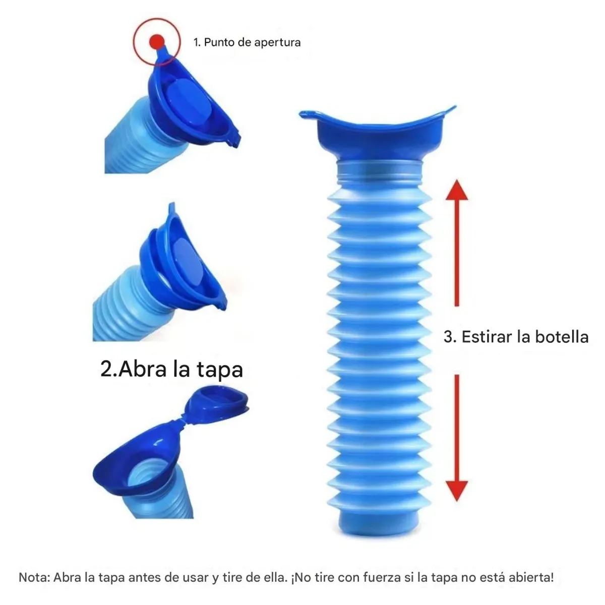 ATURE - Urinario Retráctil Femenino Emergencia Coche Auto Viaje