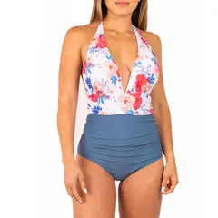 HIPSY SWIMWEAR - Traje de baño Mujer halter escote Floral Hipsy