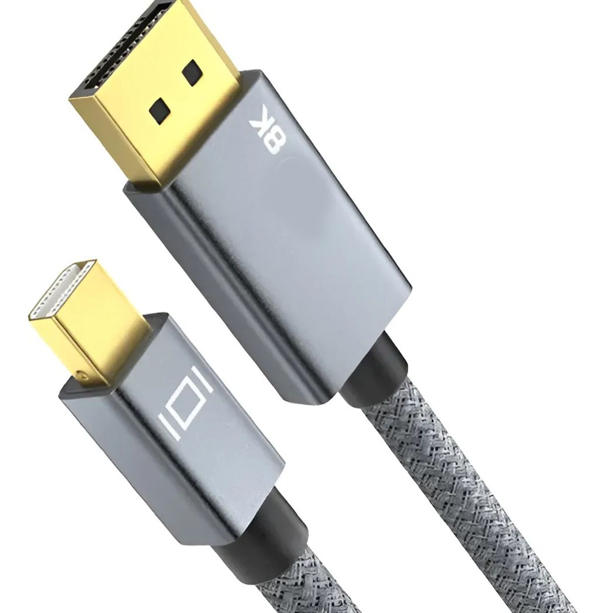 KUANGYE - Cable Mini Displayport A Displayport 8k 60hz 2 Metros Gris