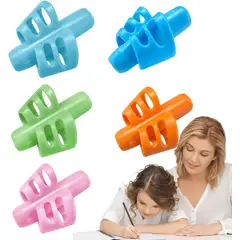GENERICO - 5 Adaptadores Ergonómico Para Tomar El Lápiz Pencil Grip