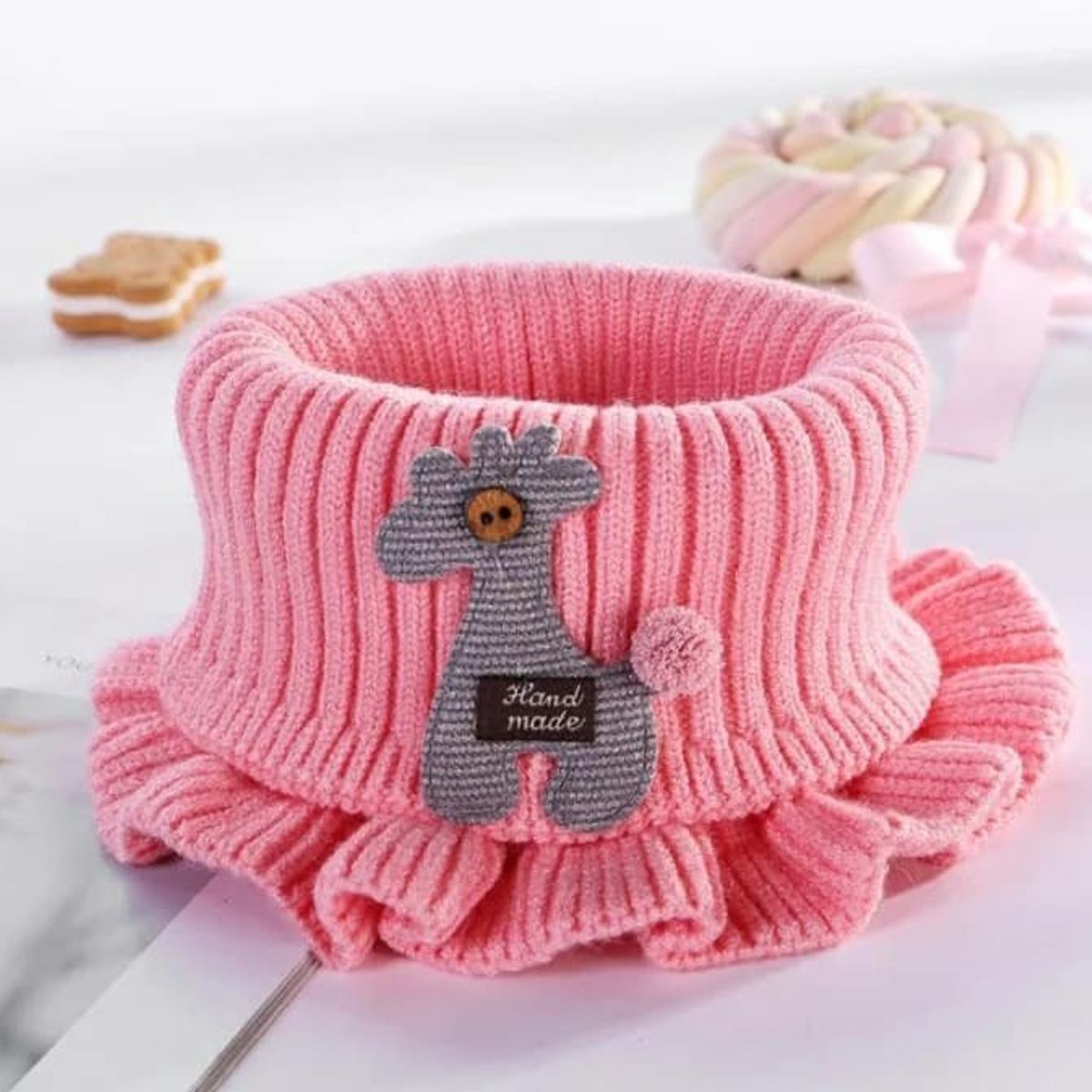 GENERICO - Bufanda linda súper suave calentita de cuello para bebe y niños 1 año a 8 años